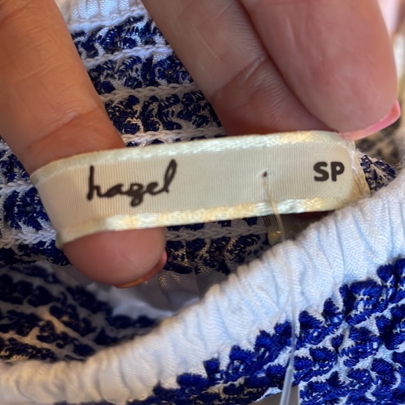 NWT Hazel Freddie smocked off the shoulder top - Picture 6 of 10